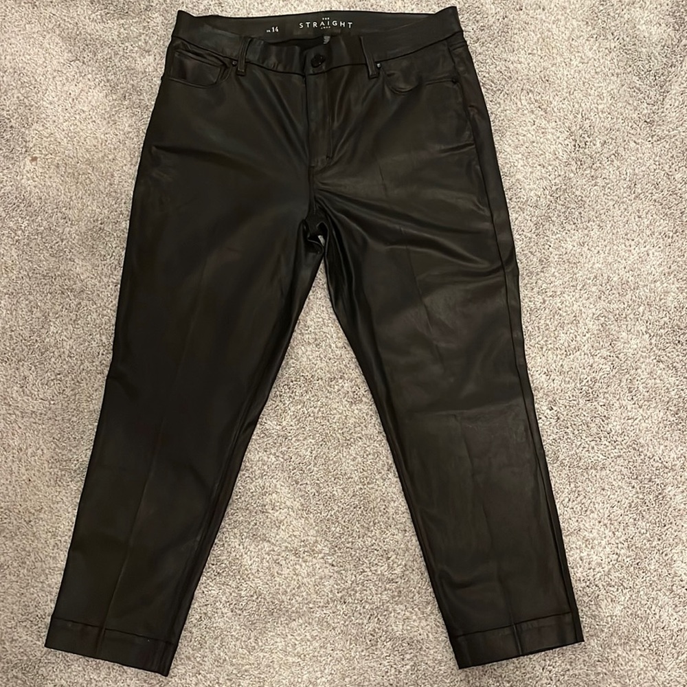 White House Black Market Coated Denim Crop Jean